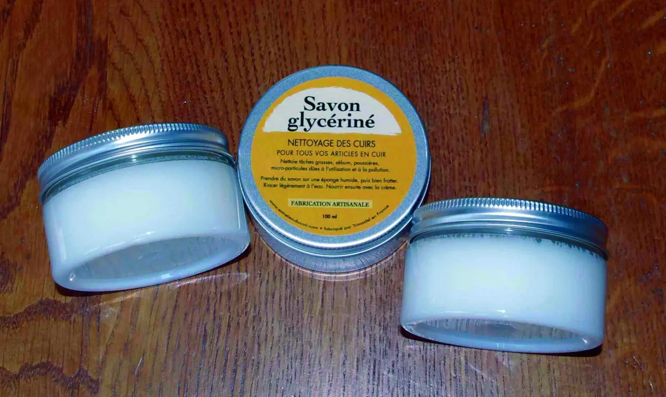 Savon glycériné en pâte Nettoyage des Cuirs TRIMADEL 50ml