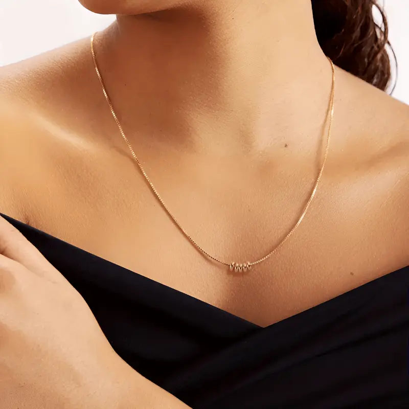 Scarlett - Collier élégant plaqué or 18 carats