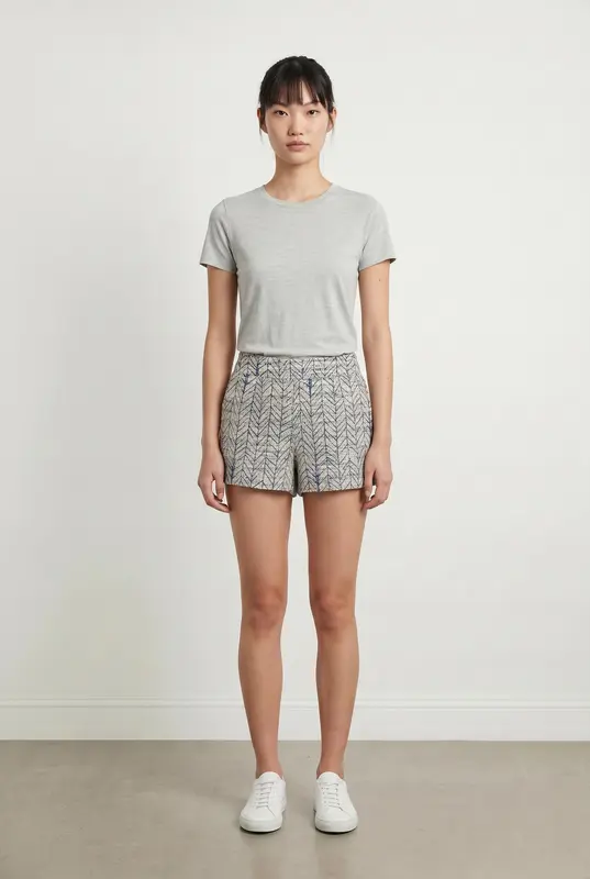 Short Blanc et Bleu - Taille M/38