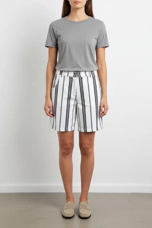 Short Blanc et Noir - Taille XS/34