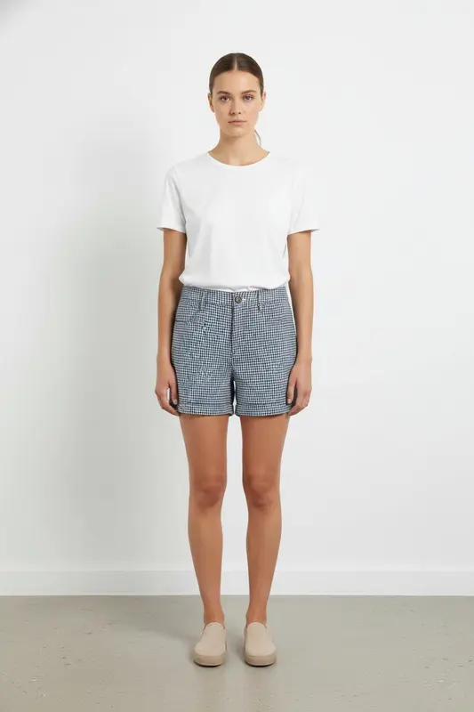 Short Bleu et Blanc - Taille XS/34