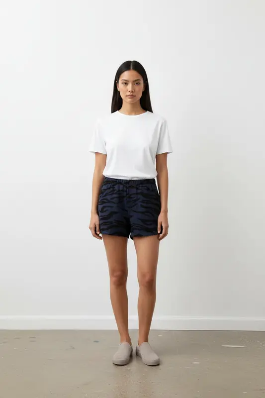 Short Bleu et Noir - Taille XS/34