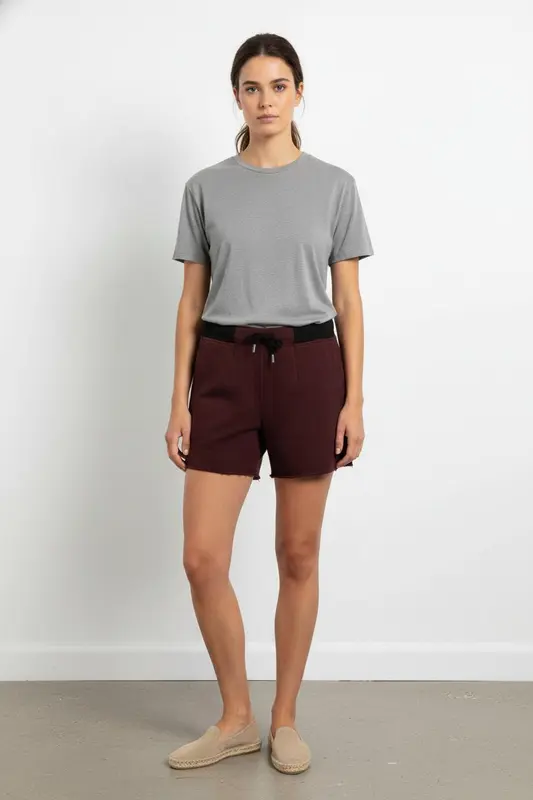 Short Bordeaux et Noir - Taille L/40