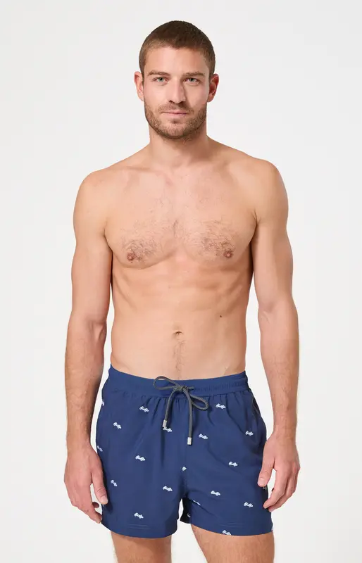 Short de bain brodé - Bolide