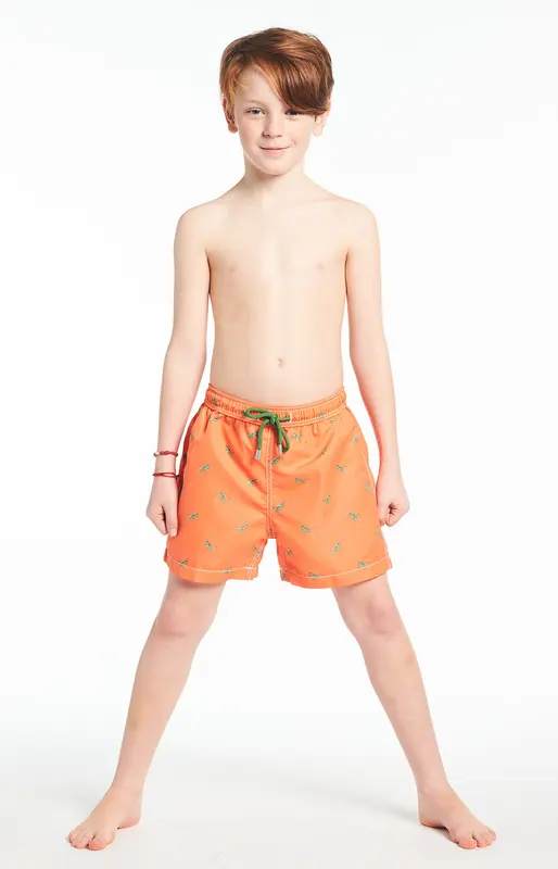 Short de bain Enfant Cricket - Orange
