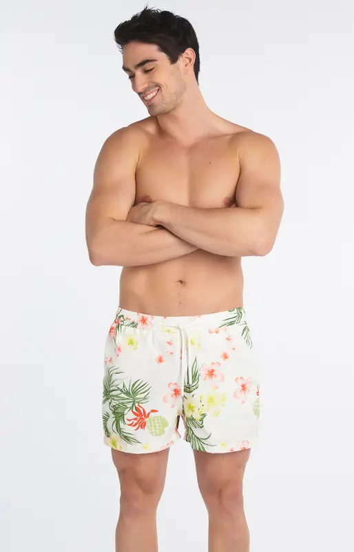 Short de bain - Hibiscus