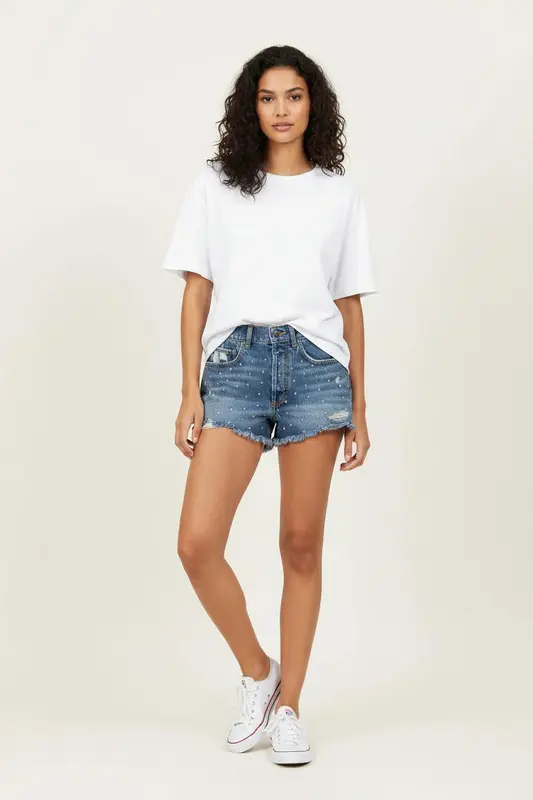 Short en jean bleu - Taille S/36