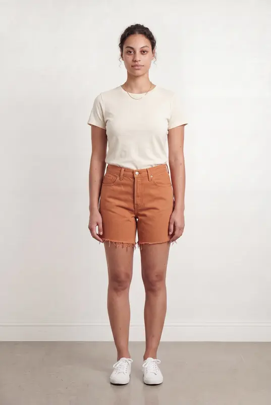 Short en Jean Orange - Taille L/40