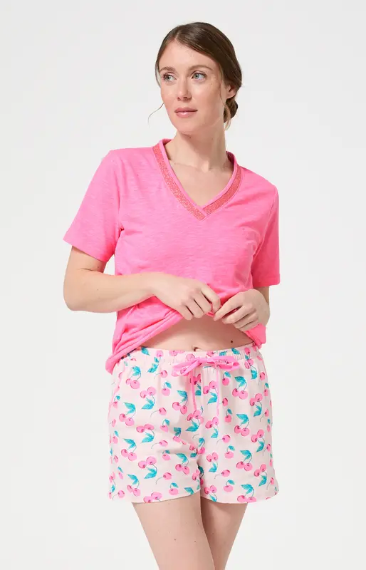 Short en jersey de coton léger - Amarena