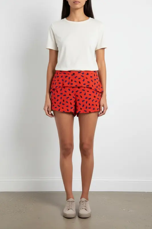 Short Rouge et Bleu - Taille L/40
