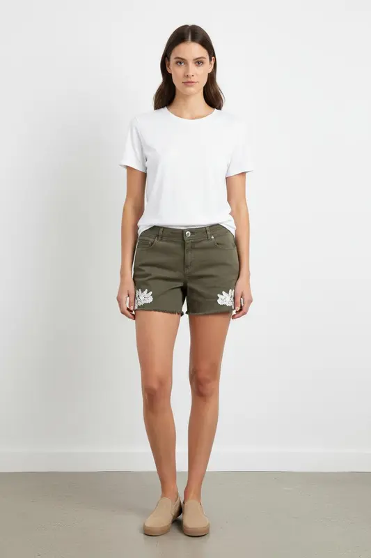 Short Vert et Blanc - Taille S/36