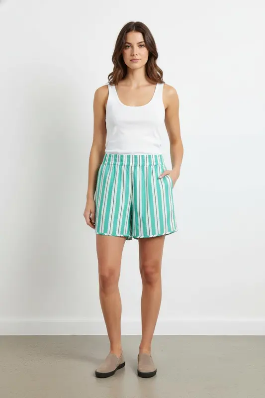 Short Vert et Blanc - Taille XL/42