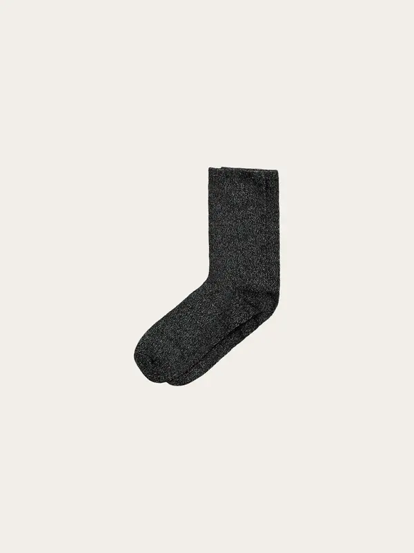 Single pack Glitter socks - Black Jet