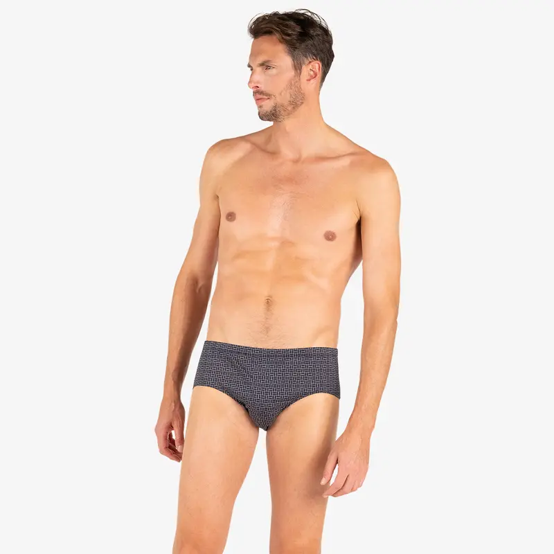 Slip taille haute fermé Motifs Eminence