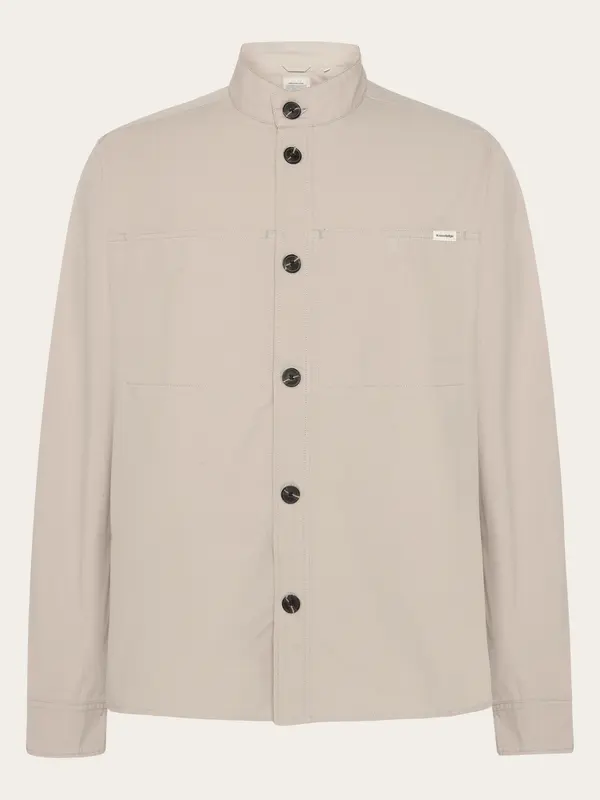 Slub overshirt - GOTS/Vegan - Light feather gray