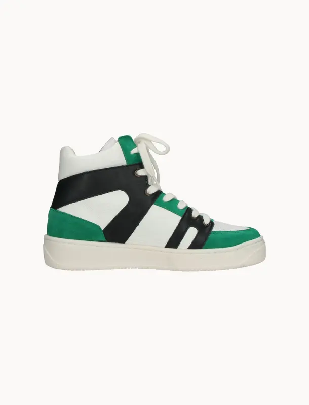 Sneakers Blancs Vert et Noir - Pointure 37