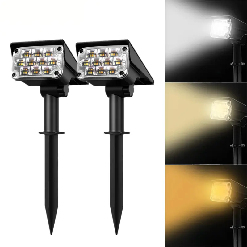 SolarGlow - Projecteur LED sans fil avec alimentation solaire pour un éclairage automatique