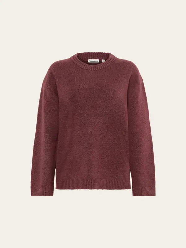 Soufflé yarn sweater - Burgundy