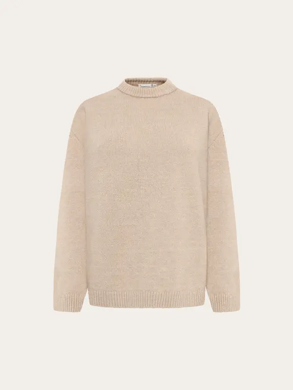Soufflé yarn sweater - Light feather gray