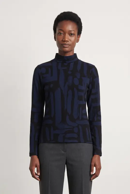 Sous pull Bleu et Noir - Taille M/38