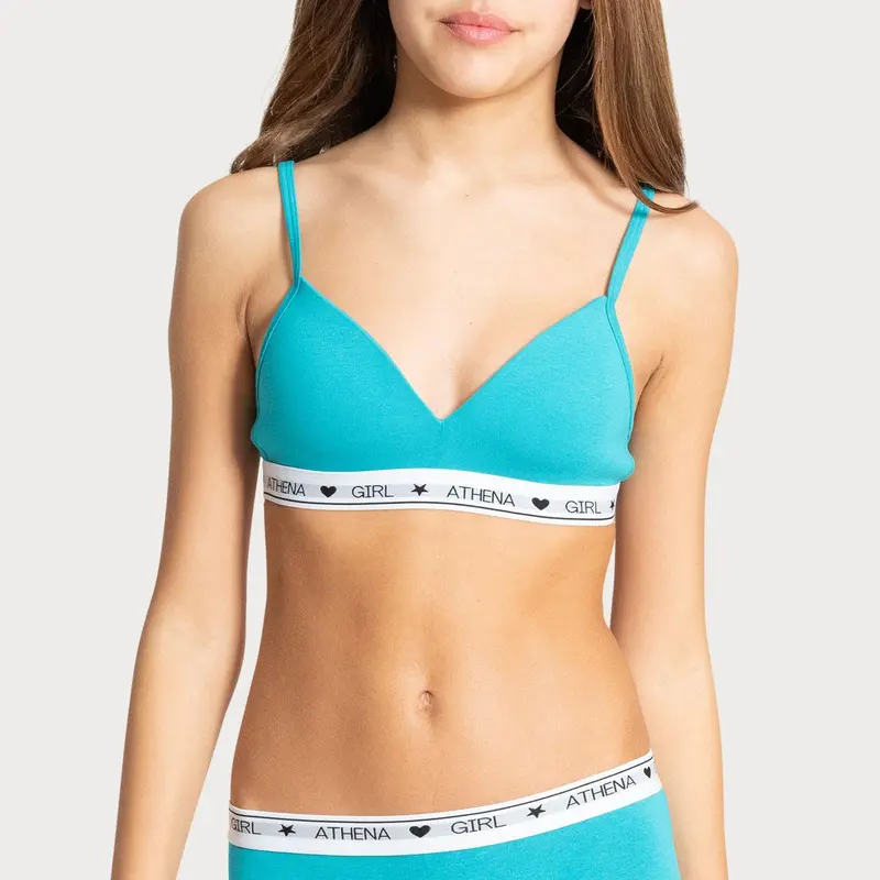 Soutien-gorge sans armature à coques Coton Ultra Doux by Athena Fille