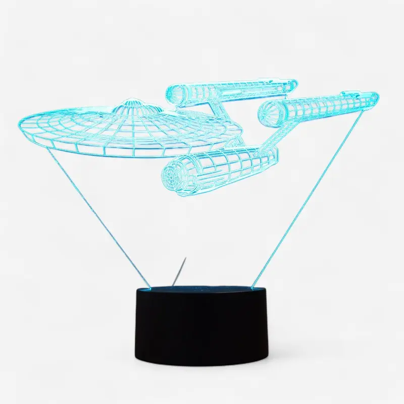StarGlow – Veilleuse LED en Forme de Vaisseau Spatial pour Usage Intérieur
