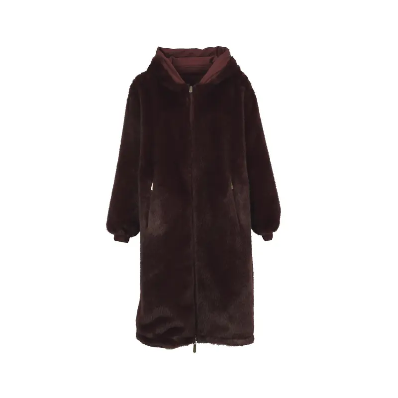 STARRY (REF. 65295) PORTO - PARKA BI MATIERE NYLON ET FAUSSE FOURRURE REVERSIBLE