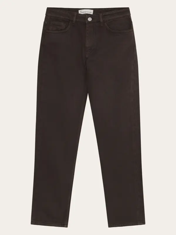 Stella slim twill pants - Chocolate Torte