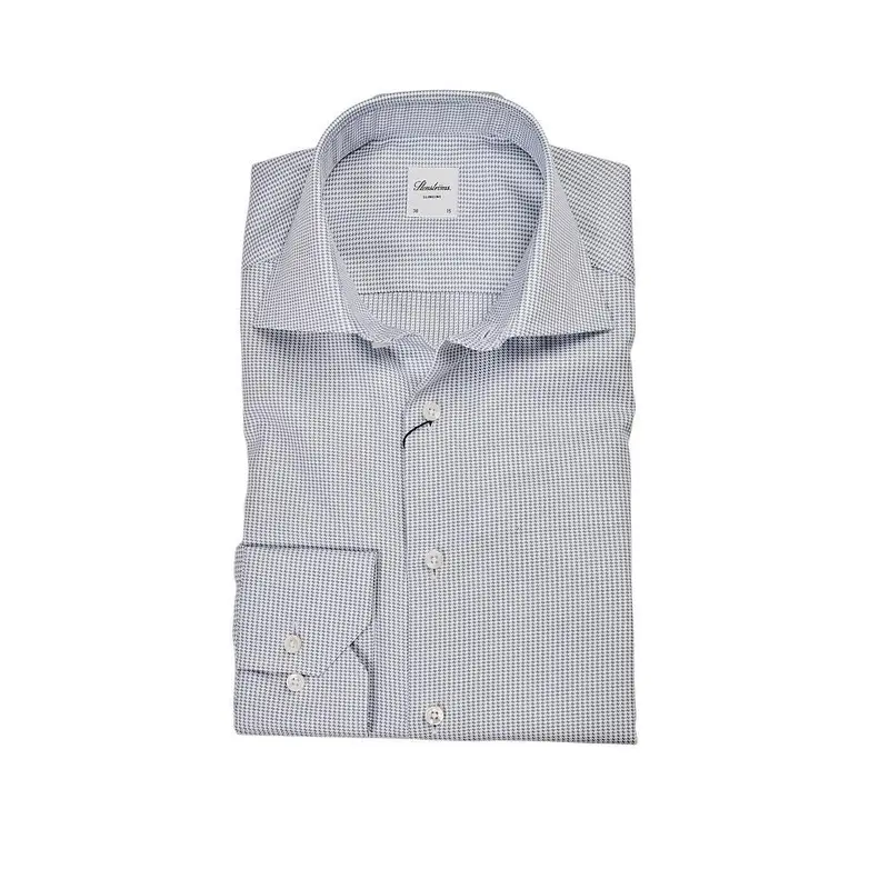 Stenstroms Hommes chemise manches longues homme bleu foncé coupe ajustée