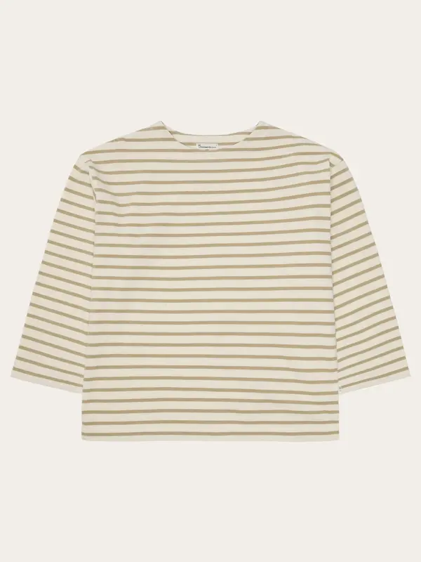 Stripe long sleeve t-shirt - Beige stripe