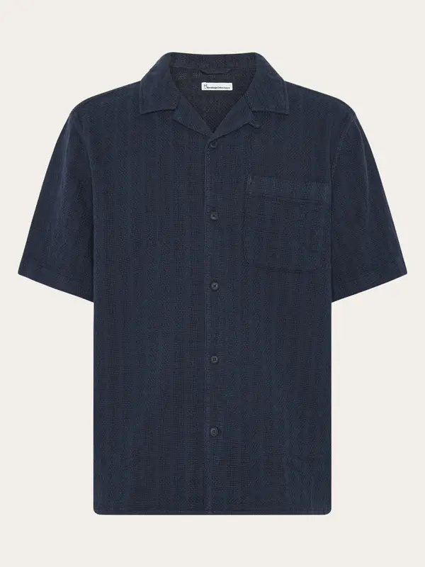 Structure short sleeve shirt - Night Sky