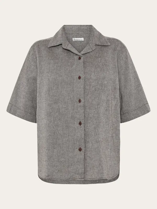 Structure short sleeve shirt - Shaved Chocolate