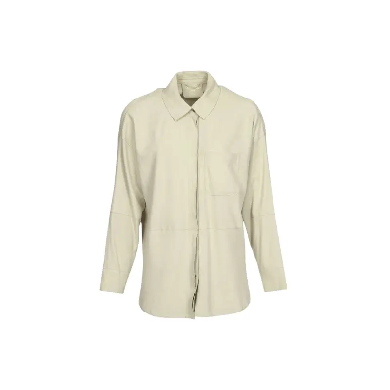 SUBLIMA (REF. 65039) IVOIRE- CHEMISE EN CUIR DE CHEVRE VELOURS