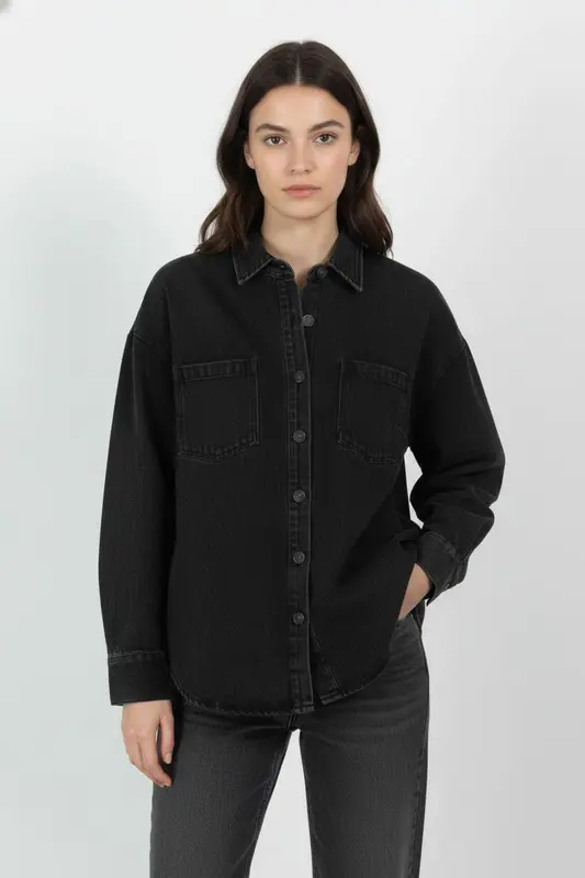 Surchemise Noire - Taille S/36
