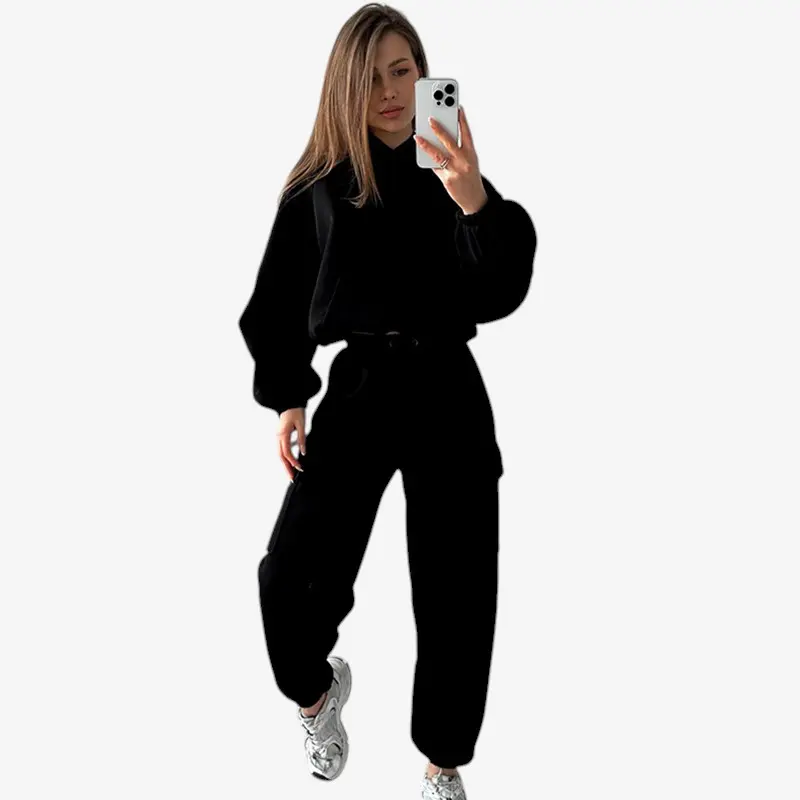 Survêtement femme hoodie manches longues + pantalon