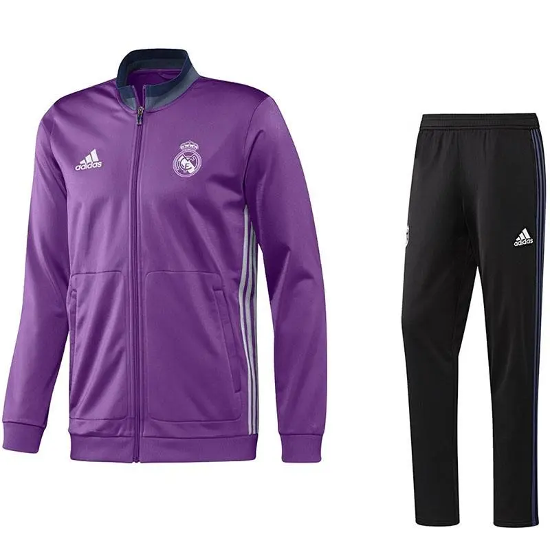Survêtement Football Adidas Real Madrid Violet Noir
