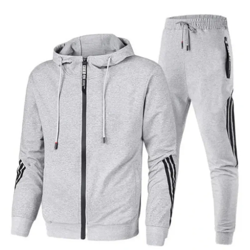 Survêtement homme deux pièces, style sportif et confortable