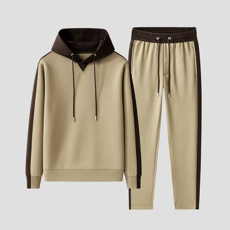 Survêtement homme en mesh doux, hoodie et jogger respirants