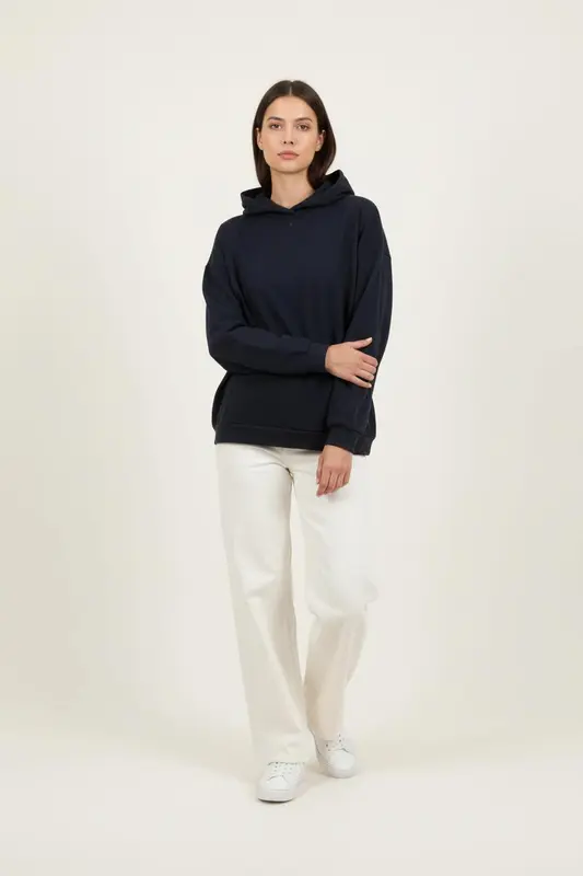 Sweat à Capuche Bleu - Taille L/40