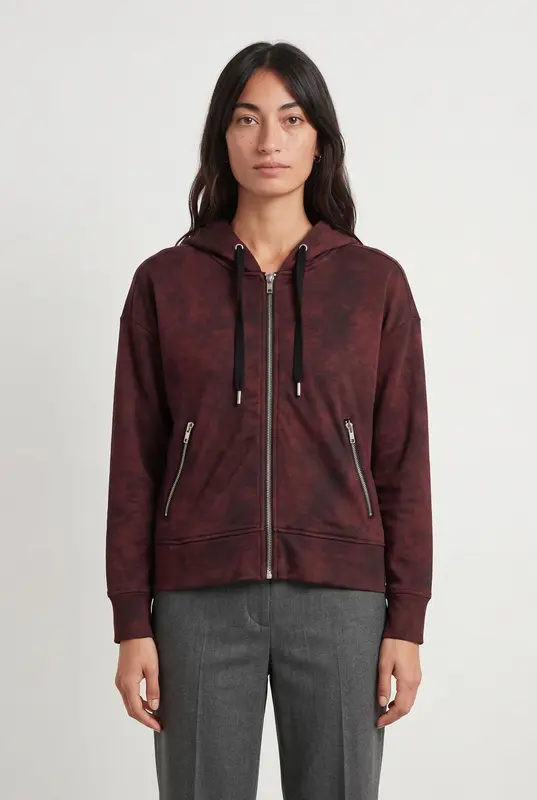 Sweat à Capuche Bordeaux - Taille XS/34