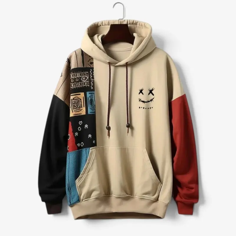 Sweat à capuche homme imprimé