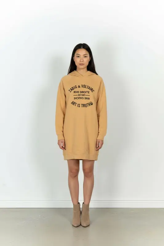 Sweat à Capuche Orange - Taille XS/34