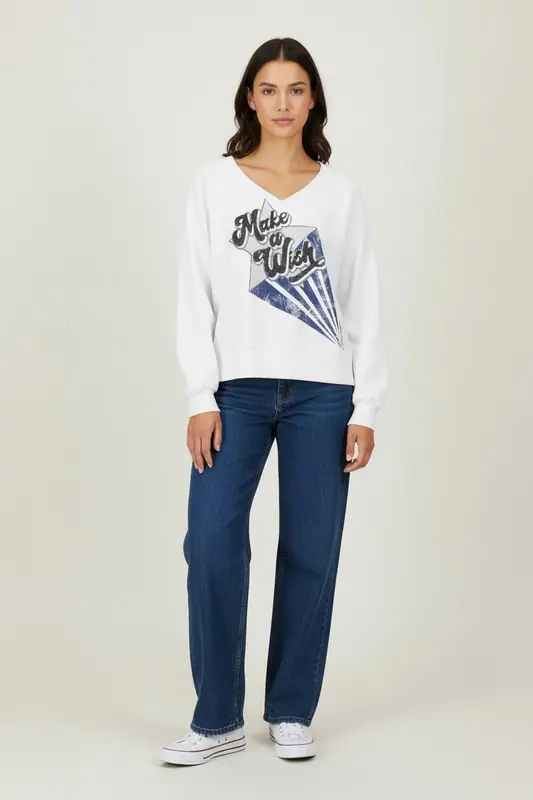 Sweat Blanc - Taille M/38