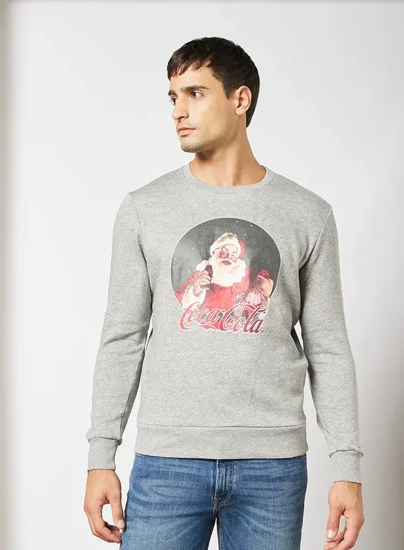 Sweat Coca Cola Gris Homme