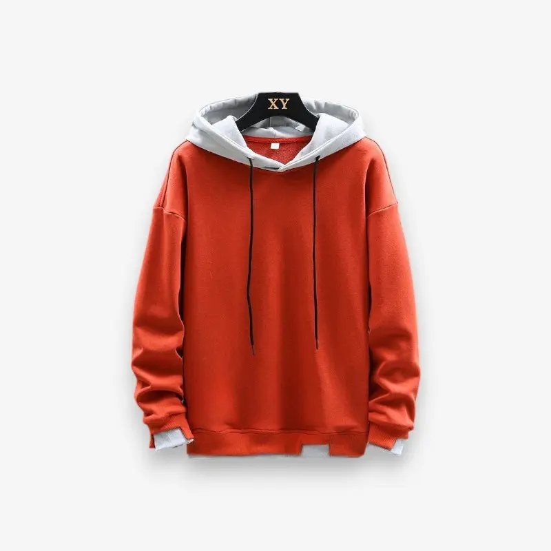 Sweat femme à capuche manches longues coupe large