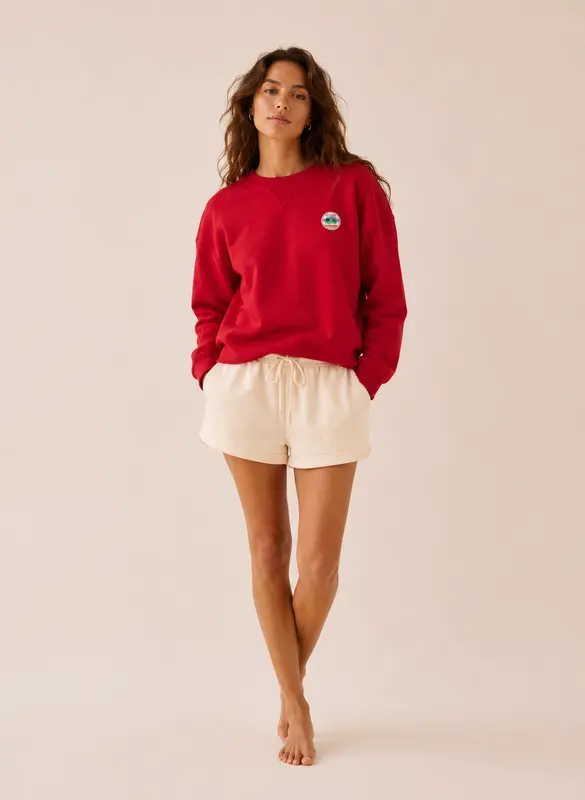 Sweat femme Neva rouge