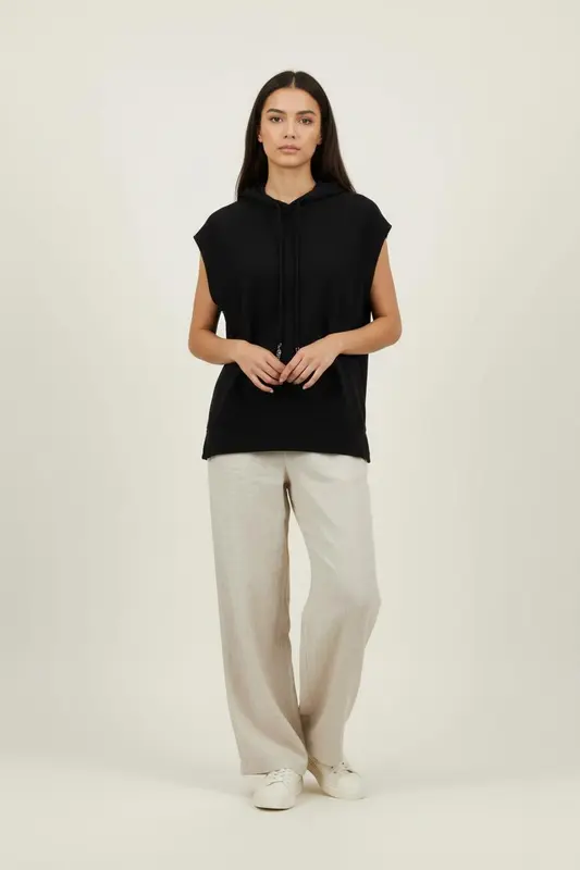 Sweat Sans Manches Noir - Taille S/36