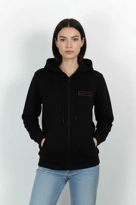 Sweat Zippé Noir - Taille XS/34