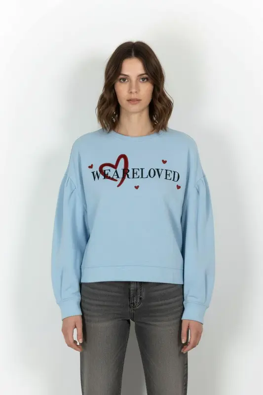 Sweatshirt Bleu et Rouge - Taille S/36