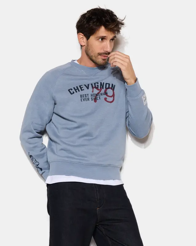 SWEATSHIRT DERBY BLEU